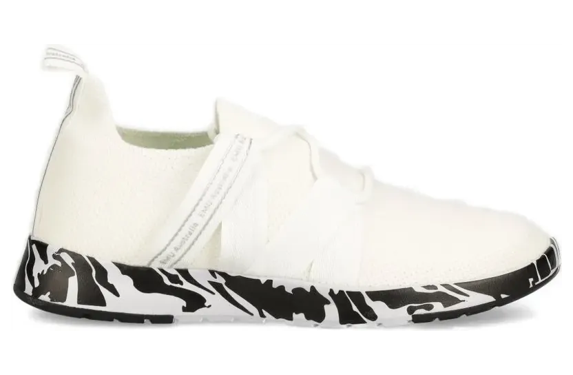 Emu Australia Slip-On-Sneakers mit gestricktem Band “White” (W13030)