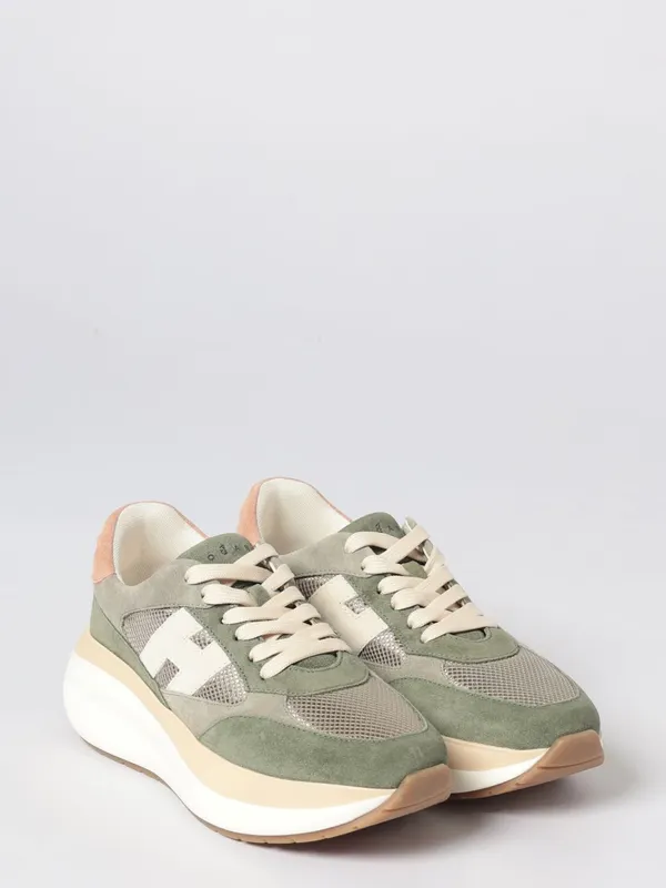 Hogan Maxi I Active Suede and Mesh Green (HXW7140GA40V0F0RW1)
