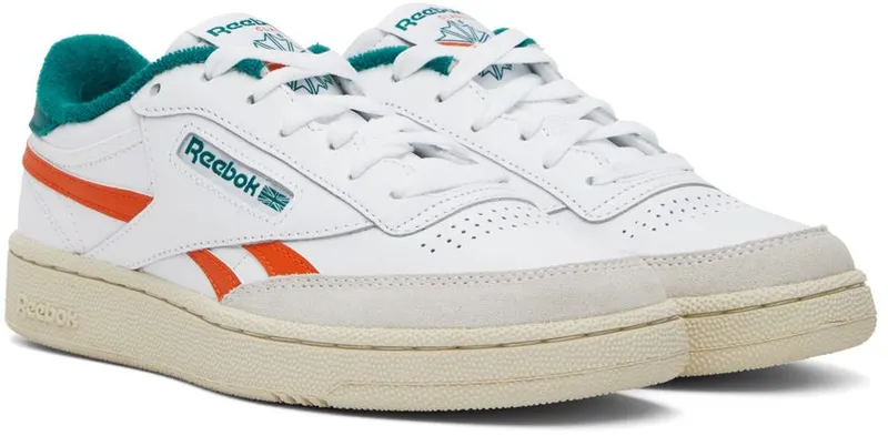 Reebok Club C Revenge Cloud White / Pump Orange / Seaport Teal (GX0385)
