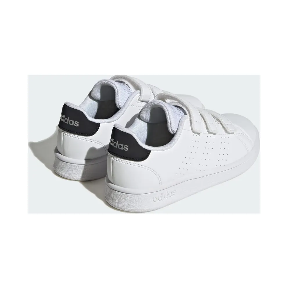 adidas Advantage Court Lifestyle Hook-and-loop “Cloud White / Core Black / Silver Metallic” (IG2516)