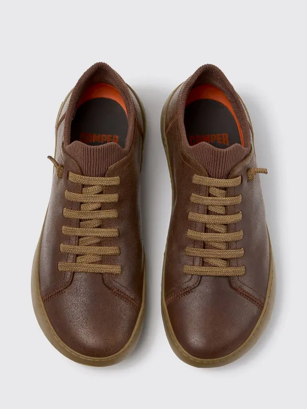 Camper Peu Serra Regenerated Leather Slip-On with Vibram Sole Brown (K101075-010PEUSERRA0)