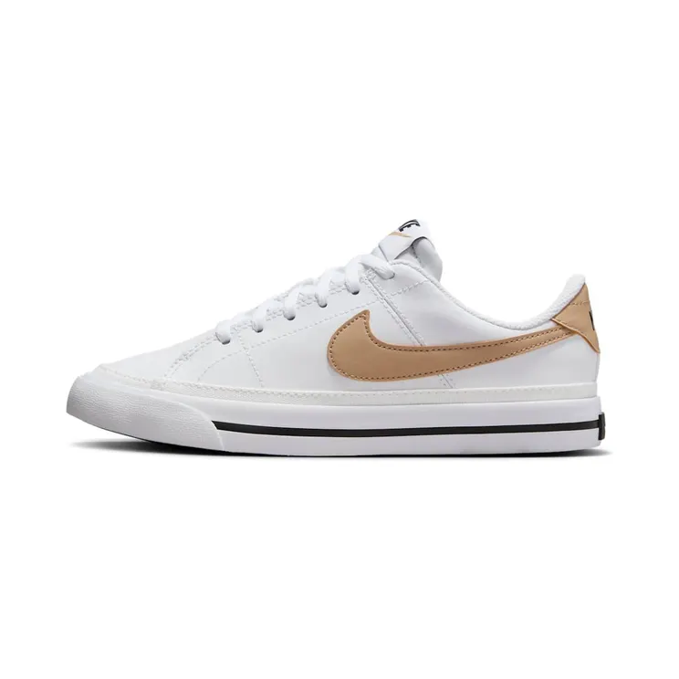 Nike Court Legacy “White / Black / Hemp” (DA5380-126)