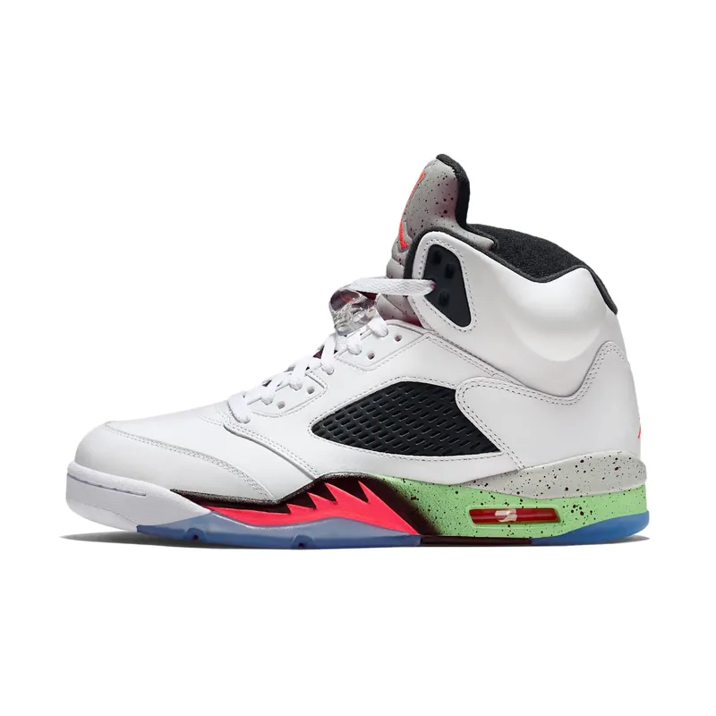 Air Jordan Nike AJ 5 V Retro Poison Green (Pro Stars) (136027-115)