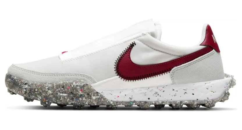 Nike Waffle Racer Crater White Grey Red (CT1983-103)