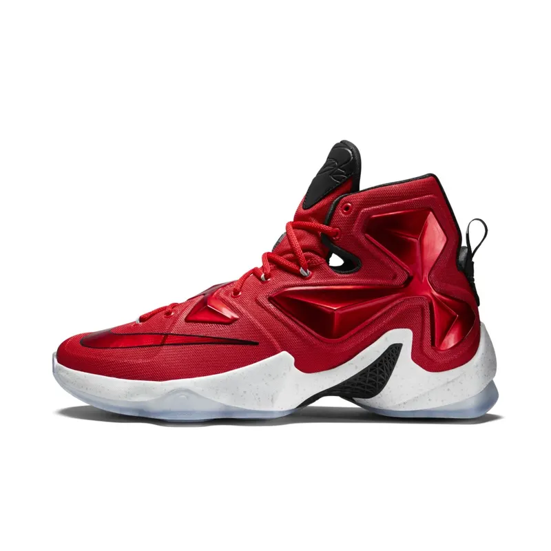 Nike LeBron 13 Away University Red/White-Black-Laser Orange (807219-610)