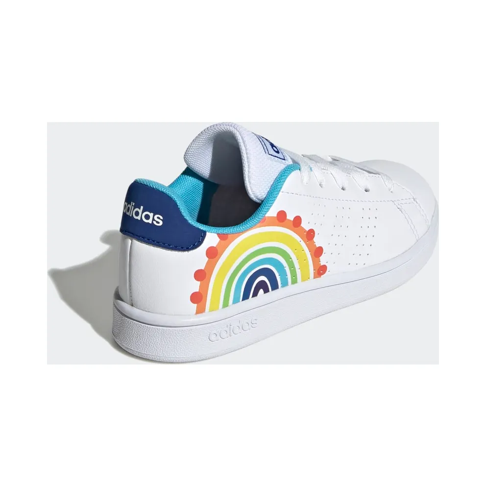 Adidas Advantage Lifestyle Court Lace Cloud White / Royal Blue / Bright Cyan (GW2000)