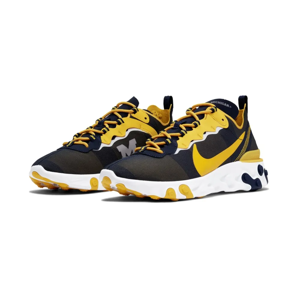 Nike React Element 55 Michigan College Navy/White-Amarillo (CK4846-400)