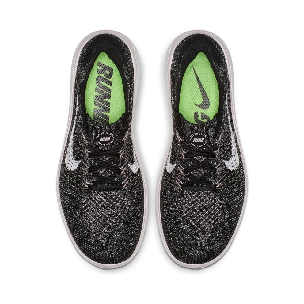 Nike Free RN Flyknit 2018 Black Pink Foam (W) Black/Pink Foam-White (942839-007)