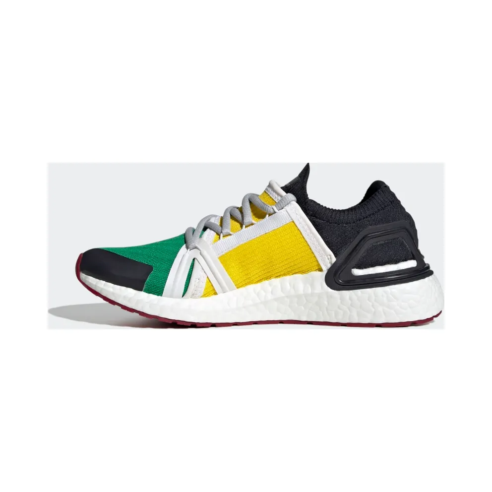 adidas by Stella McCartney Ultraboost 20 Shoes Green / Yellow / Cloud White (GX1568)