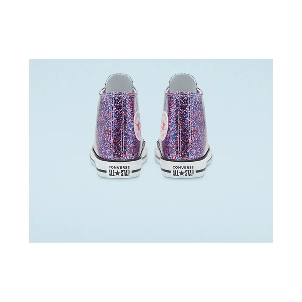 Converse Coated Glitter Chuck Taylor All Star High Top Bold Pink/white/black (670176C)