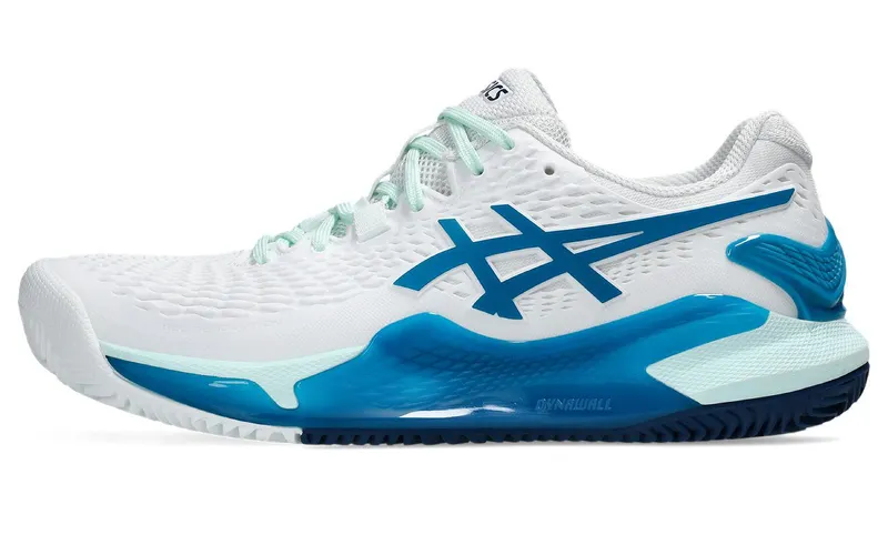 ASICS Gel-Resolution 9 Clay White Teal Blue (1042A224-102)