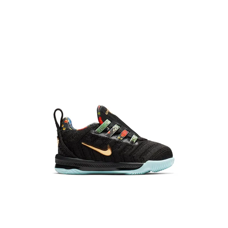 Nike LeBron 16 Watch the Throne (TD) Black/Metallic Gold-Rose Frost (CJ6708-001)