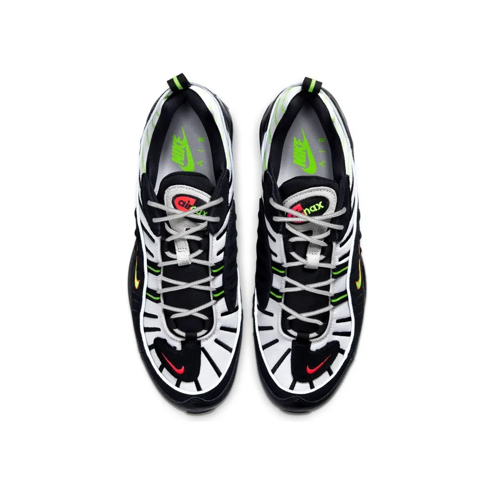Nike Air Max 98 Highlighter Platinum Tint/Electric Green-Bright Crimson-Black (640744-015)