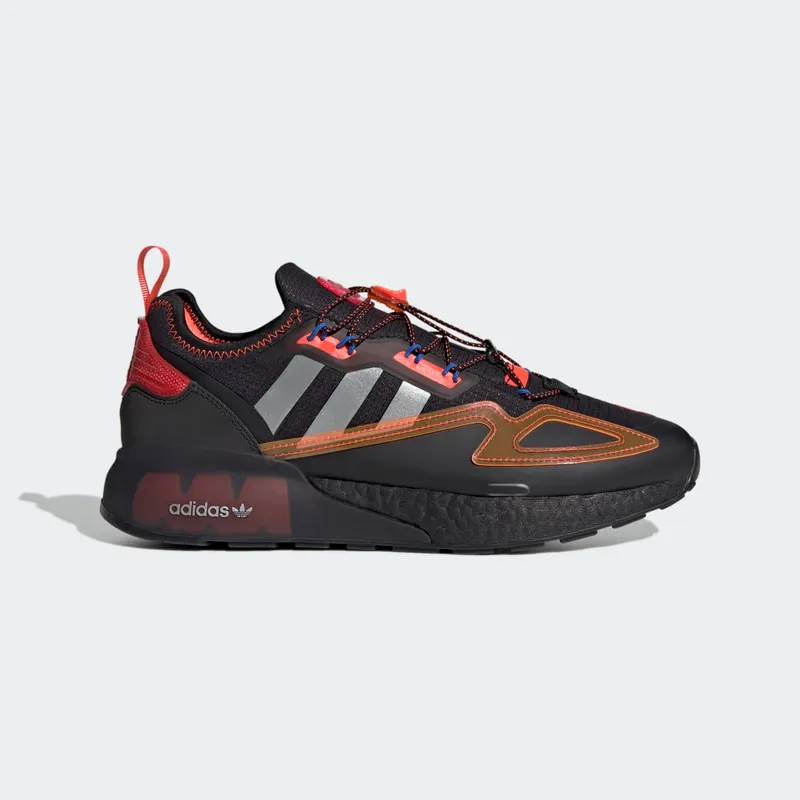 adidas ZX 2K Boost Core Black / Silver Metallic / Solar Red (GY1209)