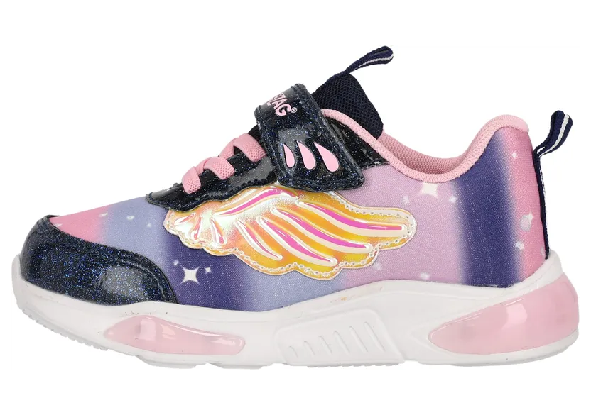 Zigzag sneaker Blauw / Geel / Lila / Pink / Zwart / Wit (Z222416-2052)