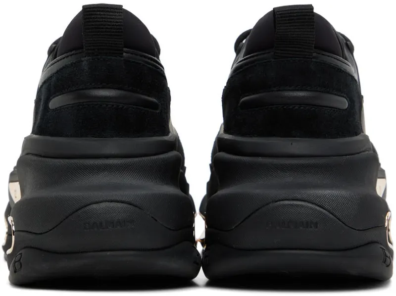 Balmain Black B-Bold Low-Top (YN1VI541LSLD)