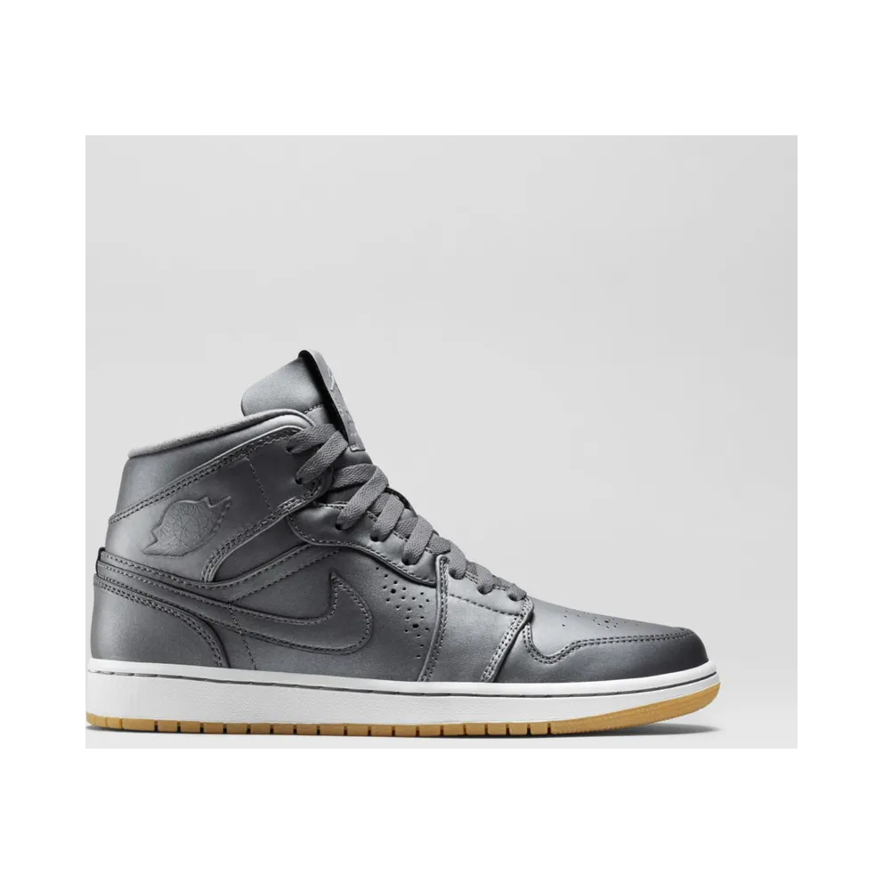 Jordan 1 Retro Mid Nouveau Cool Grey Cool Grey/White/Gum Light Brown (629151-007)