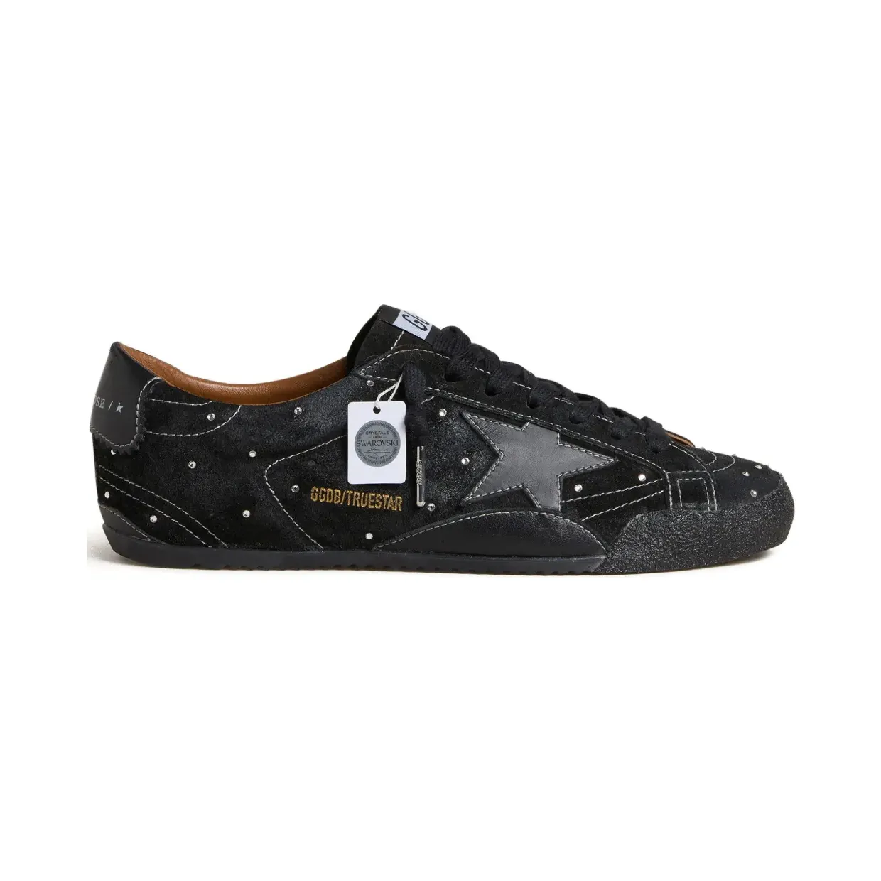 Golden Goose True-Star mit Kristallen “Black” (GWF00922F007982)