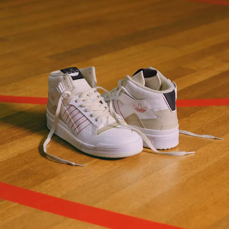 Adidas Forum Exhibit Mid Cloud White / Core Black / Vivid Red (GZ0946)