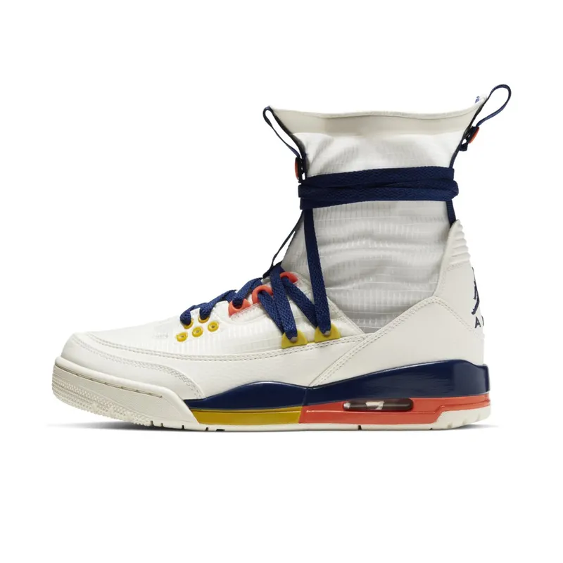 Jordan 3 Retro Explorer Lite XX Sail Multi-Color (W) Sail/Blue Void-Turf Orange-Bright Citron (BQ8394-100)