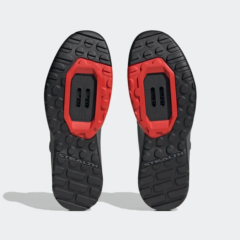 Adidas 5.10 TRAILCROSS PRO CLIP-IN MOUNTAIN BIKING SHOES Grey Five / Core Black / Red (HP9935)