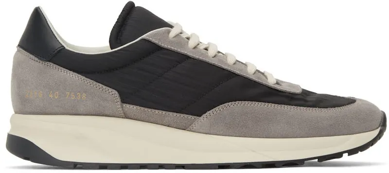 Common Projects Grey & Black Track Classic (2316)