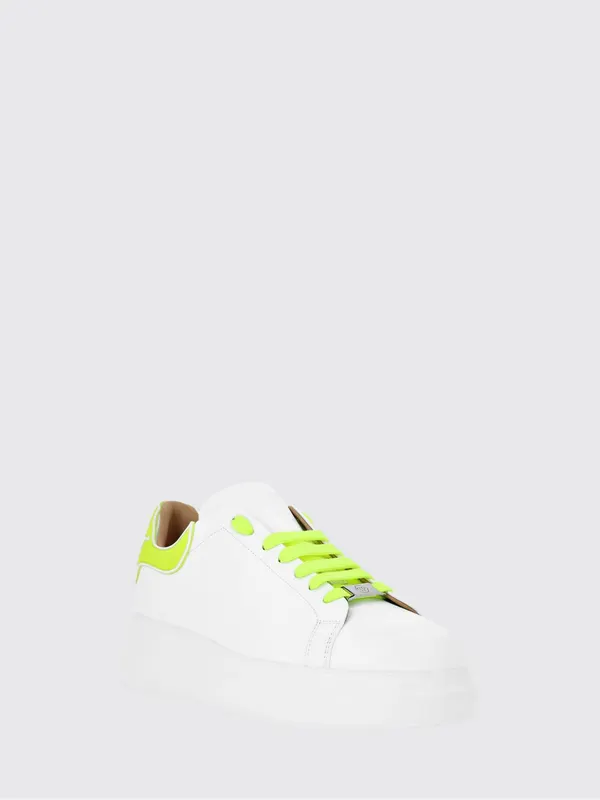 Philipp plein Platform Sneakers in Smooth Leather with Rear Logo White (PAESUSC0773PLE005N0129)