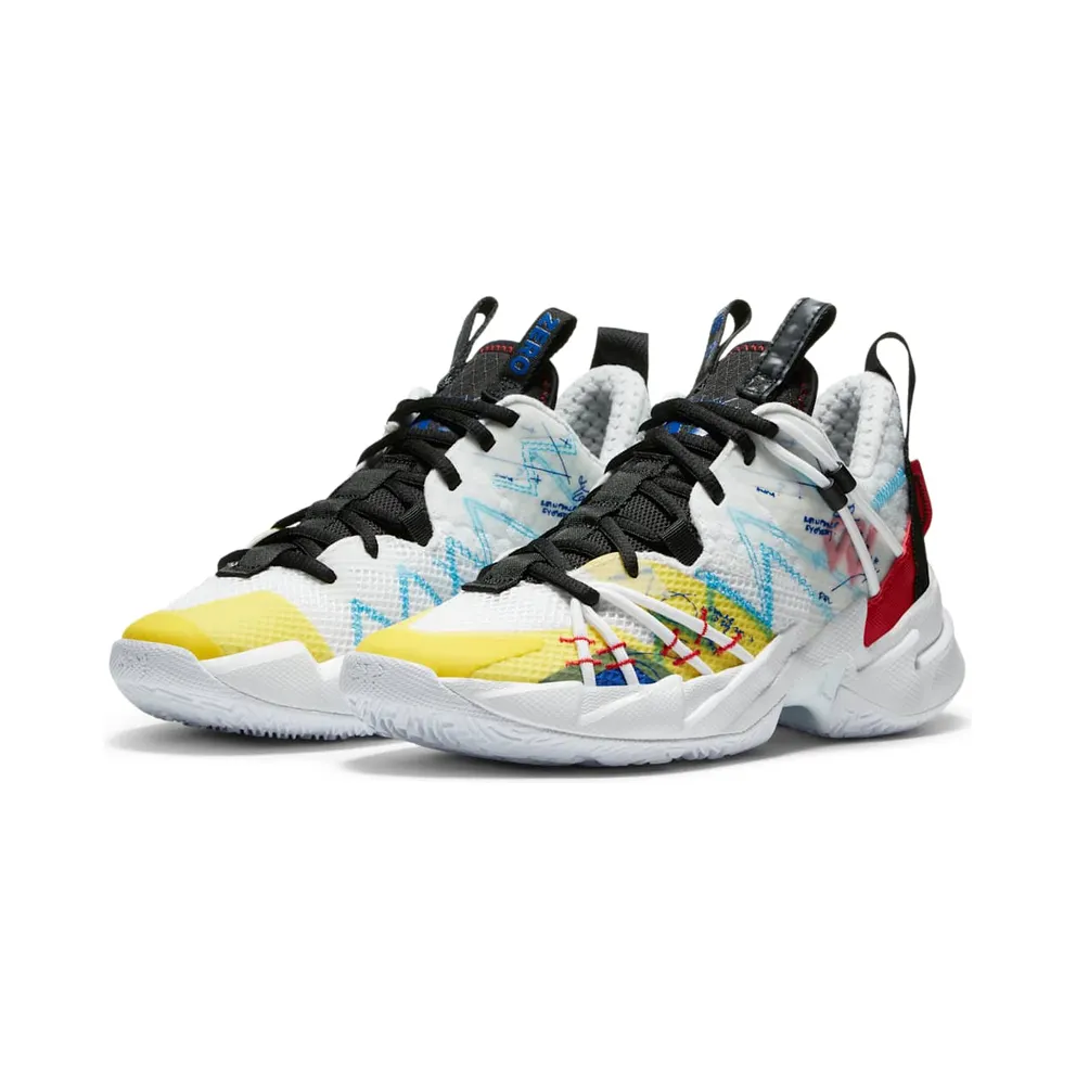Air Jordan Why Not Zer0.3 SE (GS) 3 “White / Black / Hyper Blue / University Red” (CN8107-100)