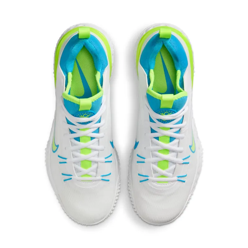 Nike Huarache 9 Elite TF LAX SE White Volt Vivid Blue (FV6148-100)