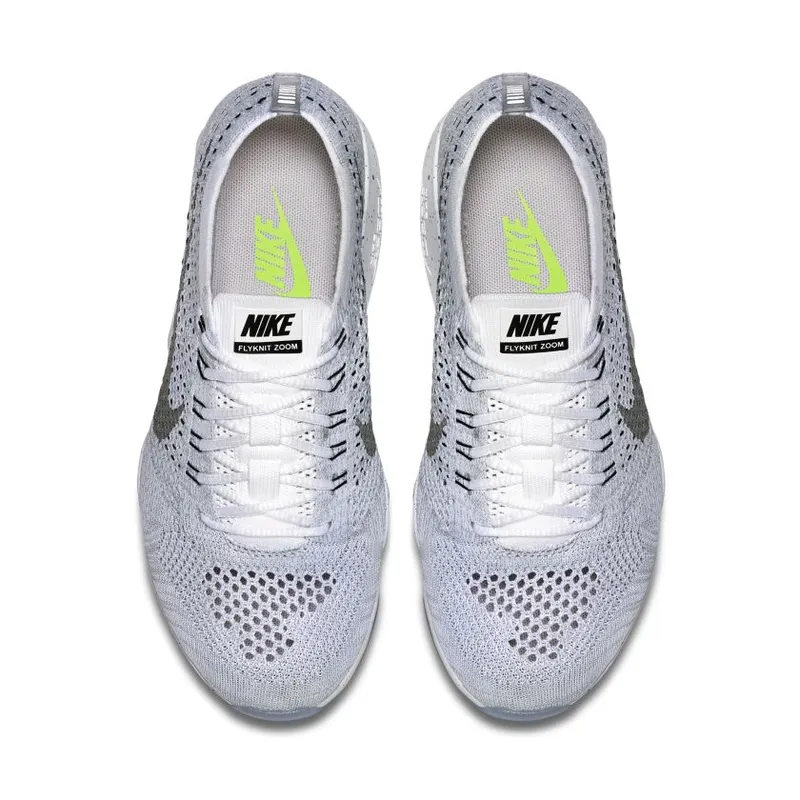Nike Flyknit Zoom Agility White Wolf Grey (W) White/Wolf Grey-Black-Metallic Cool Grey (698616-100)
