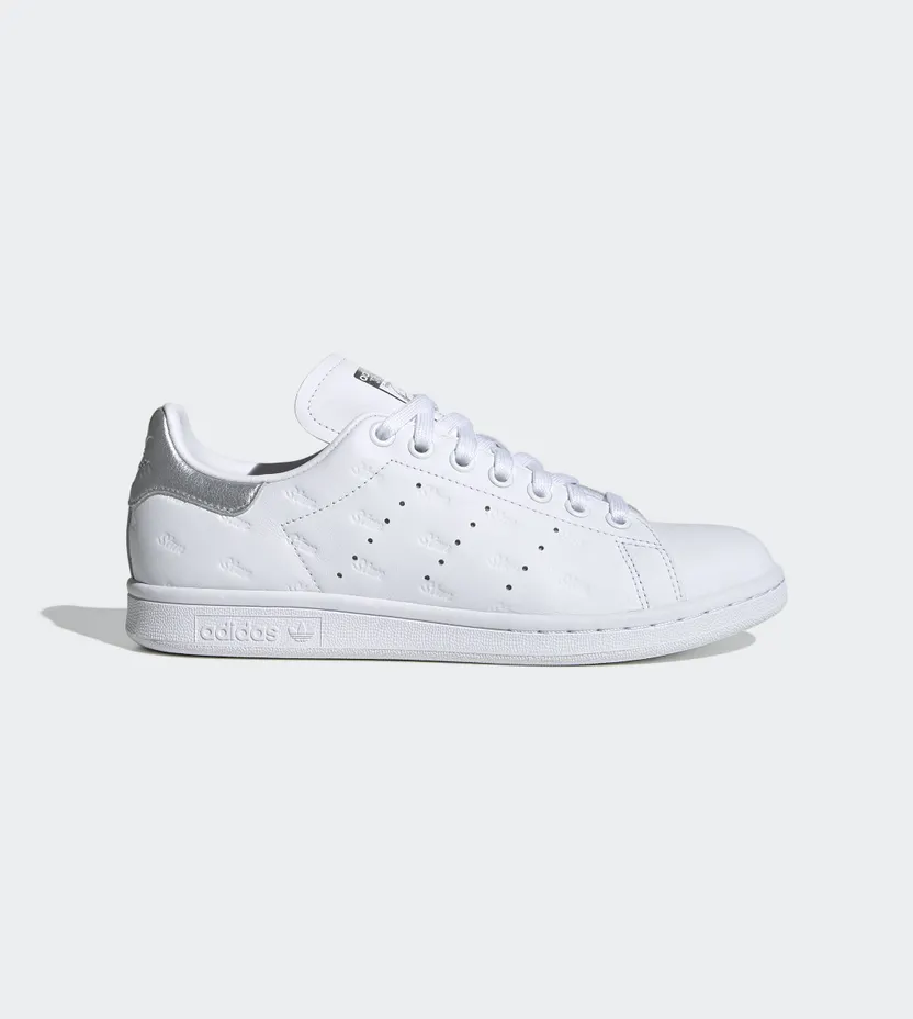 Adidas Stan Smith ‘Debossed Logos – White Metallic Silver’ Cloud White/Cloud White/Silver Metallic (EF6854)