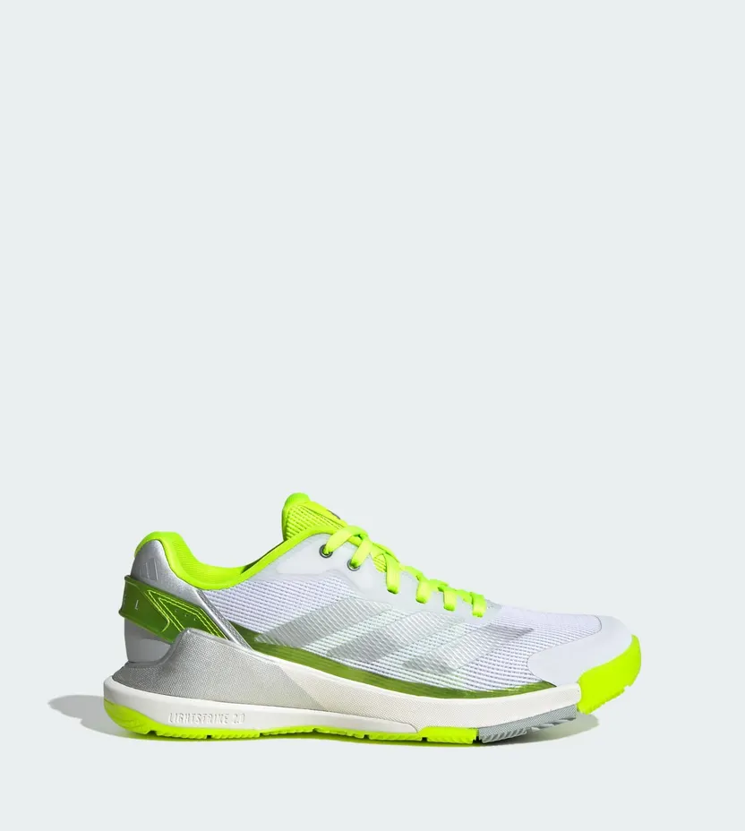 Adidas Crazyquick Lightstrike Padelschoenen Lucid Lemon / Silver Metallic / Wonder Silver (JR9325)