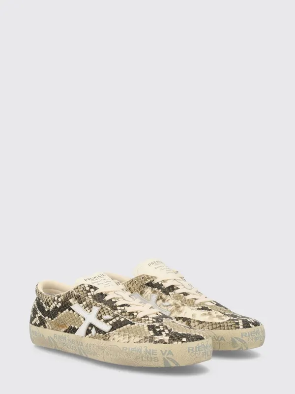 Premiata David Python-Print Leather with Contrast Logo Multicolor (DAVIDD8099)