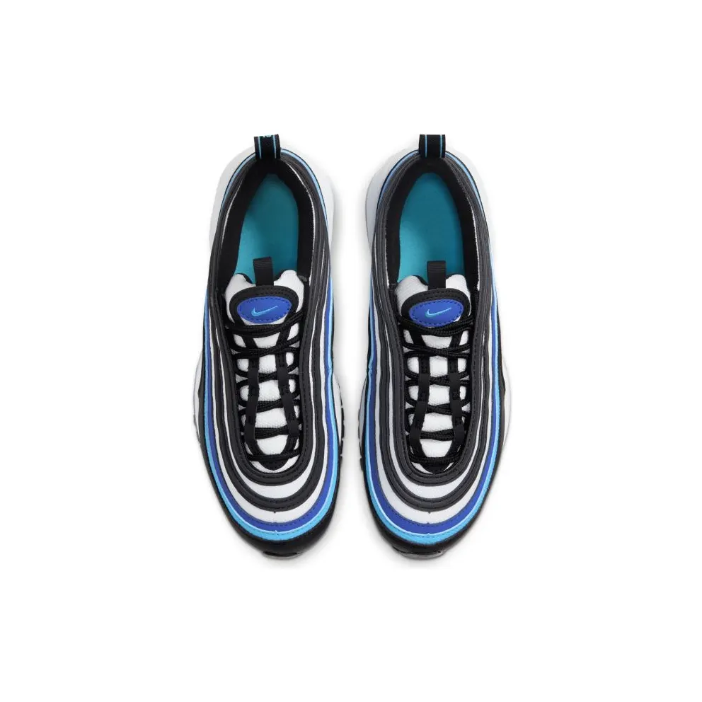 Nike Air Max 97 Black Hyper Blue Oracle Aqua (GS) Black/White-Hyper Blue-Oracle Aqua (921522-019)