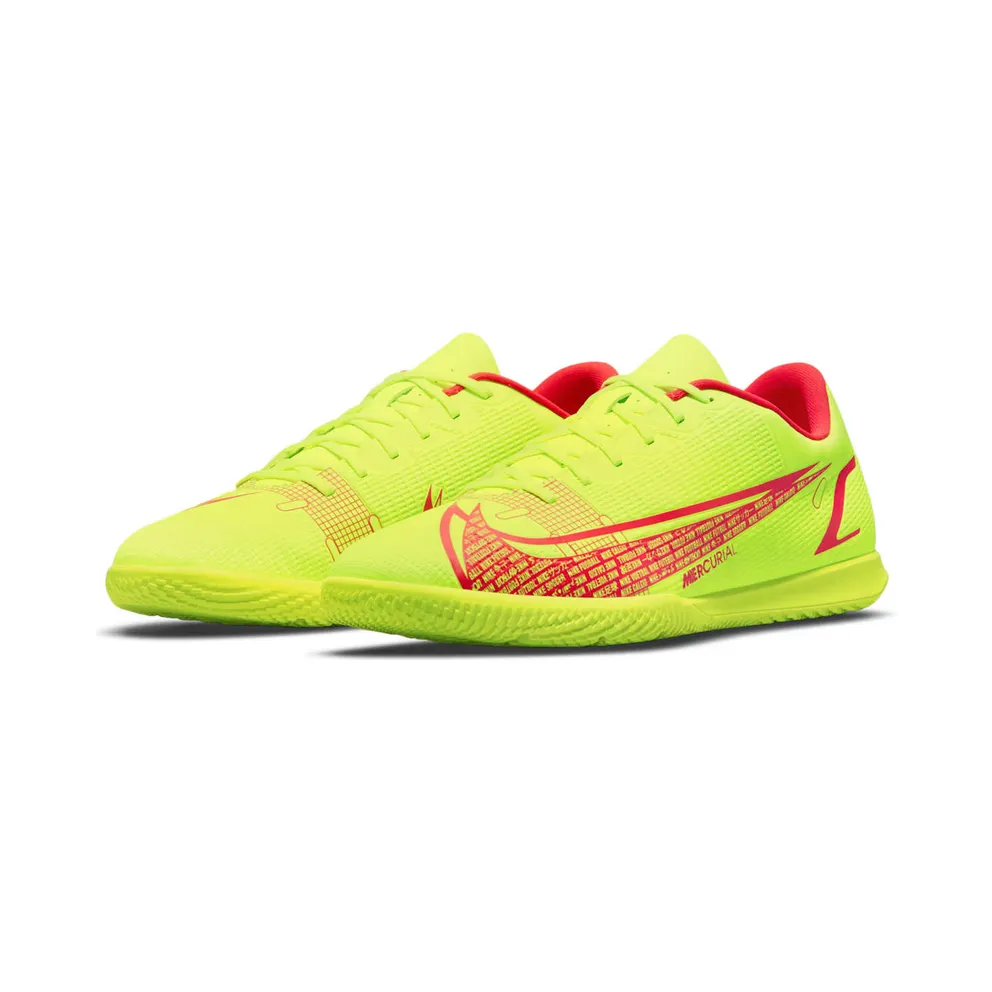 Nike Vapor 14 Club IC “Volt / Bright Crimson” (CV0980-760)