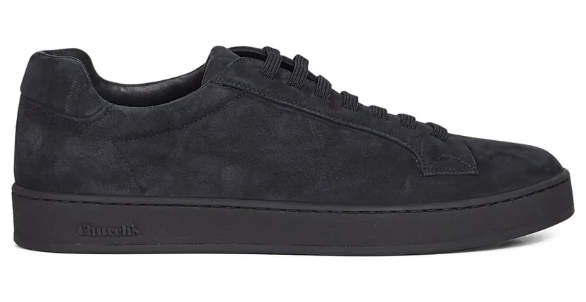 Church’s Ludlow sneakers met elastisch kant en ronde neus – Zwart (EEG0849DZF0AAB)