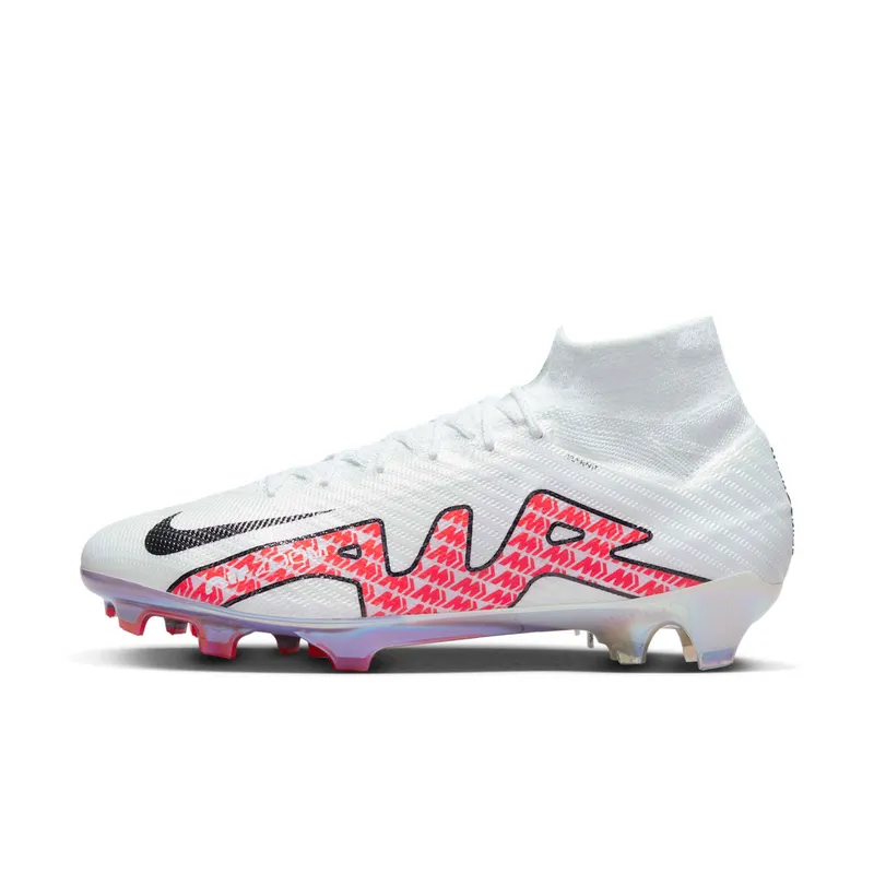 Nike Zoom Mercurial Superfly 9 Elite FG White Bright Crimson (DJ4977-101)