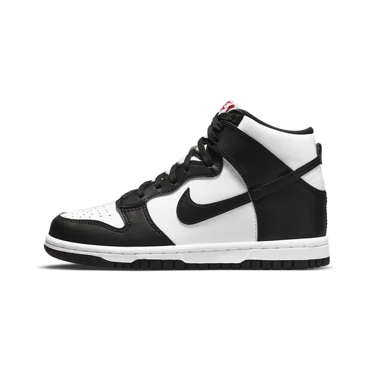 Nike Dunk High Black White (GS) (2021) “White / University Red / Black” (DB2179-103)