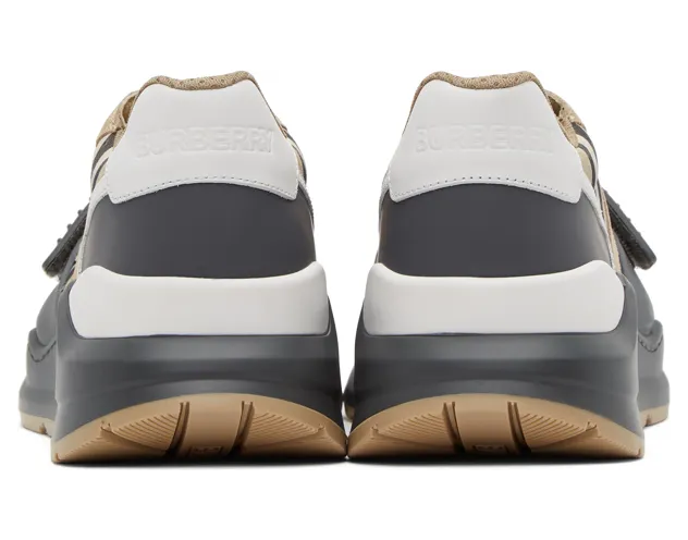 Burberry Beige Check Ramsay Sneakers (8031098) (4)
