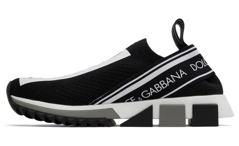 Dolce & Gabbana Black & White Sorrento Sneakers (CK1595 AH677) (3)