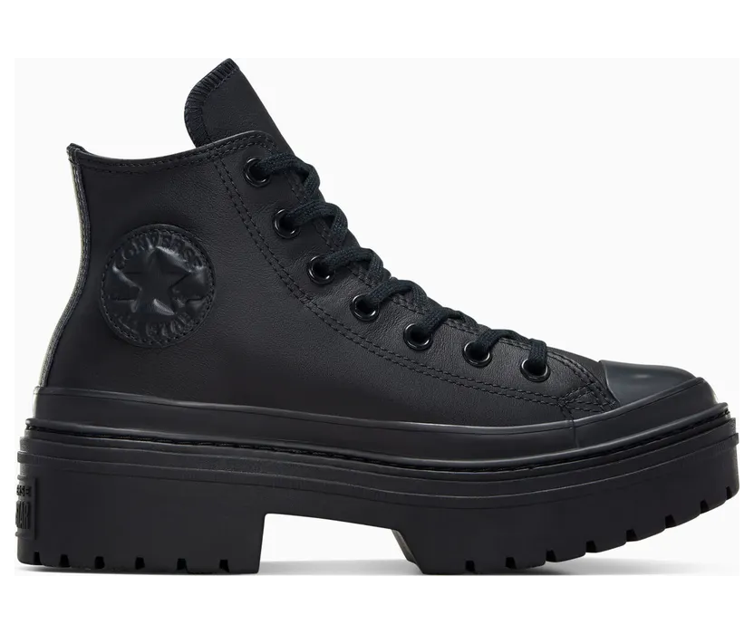 Converse Chuck Taylor All Star Lugged Heel Leather Platform Black/Black/Black (A10369C)