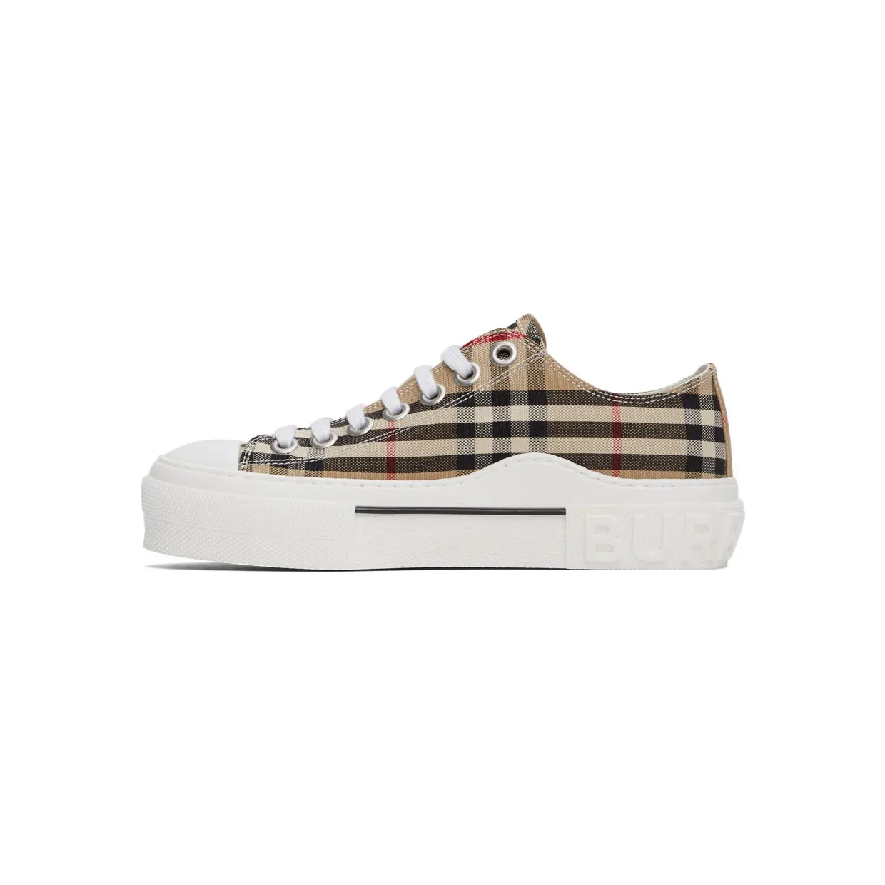 Burberry Beige Canvas Vintage Check Sneakers (8050506) (3)