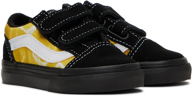 Vans Baby Black & Yellow Old Skool V (VN0005W2Y23)