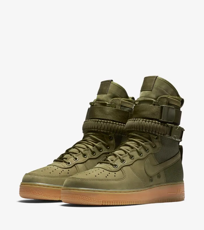 Nike  SF Air Force 1 Faded Olive Faded Olive/Gum-Light Brown (859202-339)