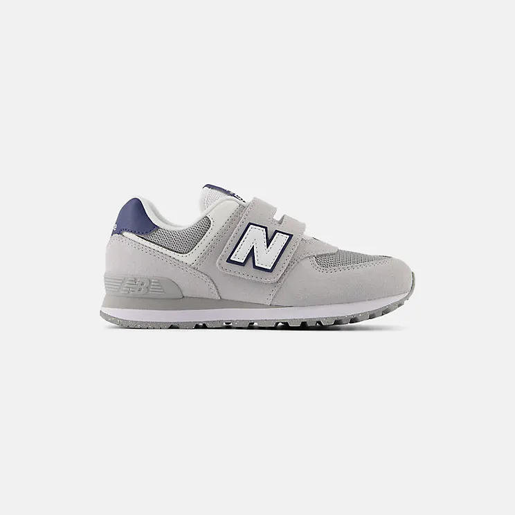 New Balance 574 Hook and Loop Brighton Grey Navy (PV574ESB)