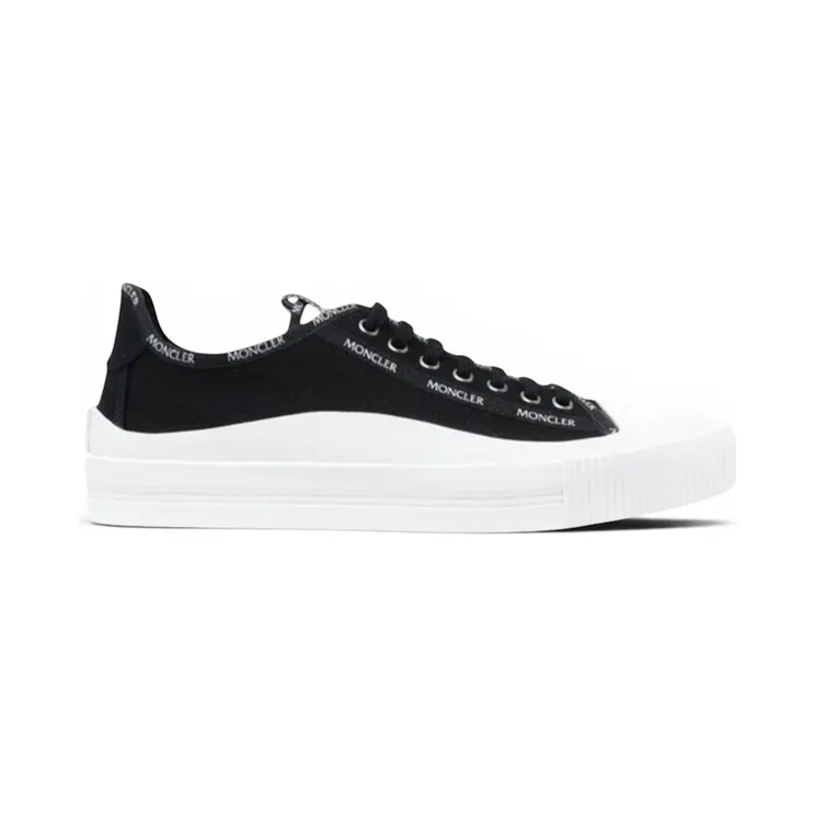 Moncler Glissiere Low Top Canvas Black White (G109A4M7384002SS9-999)