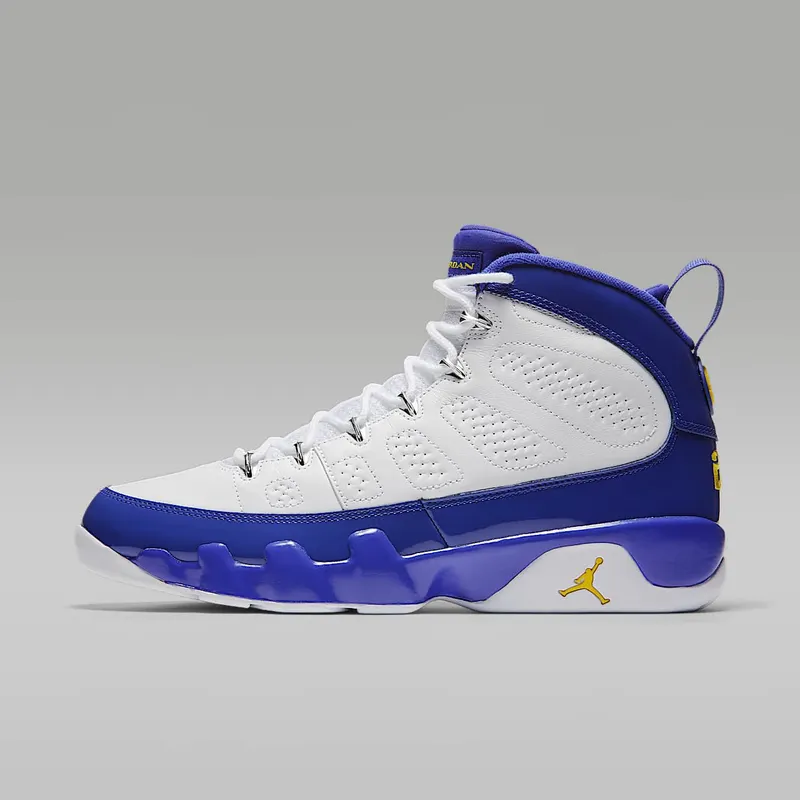 Air Jordan 9 Retro Kobe Bryant “White / Concord / Tour Yellow” (302370-121)