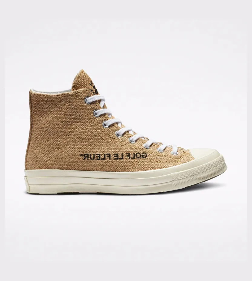 Converse Golf Le Fleur x Chuck 70 High ‘Fabric Weave’ Curry/Egret/Black (163168C)
