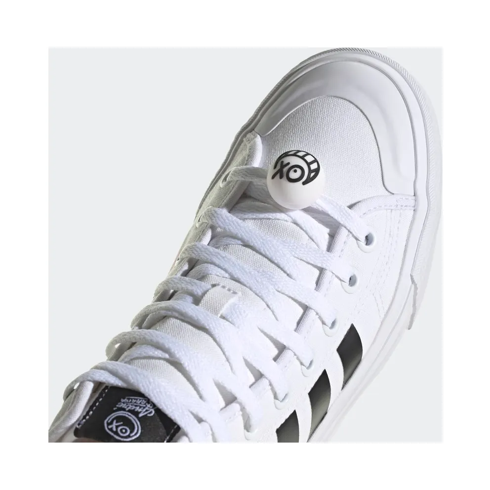 Adidas Nizza High RF x André Saraiva Cloud White / Core Black / Semi Pink Glow (HQ6861)