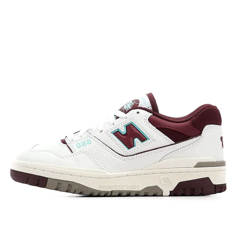 New Balance 550 White Bordeaux Red Grey (BB550WBG)